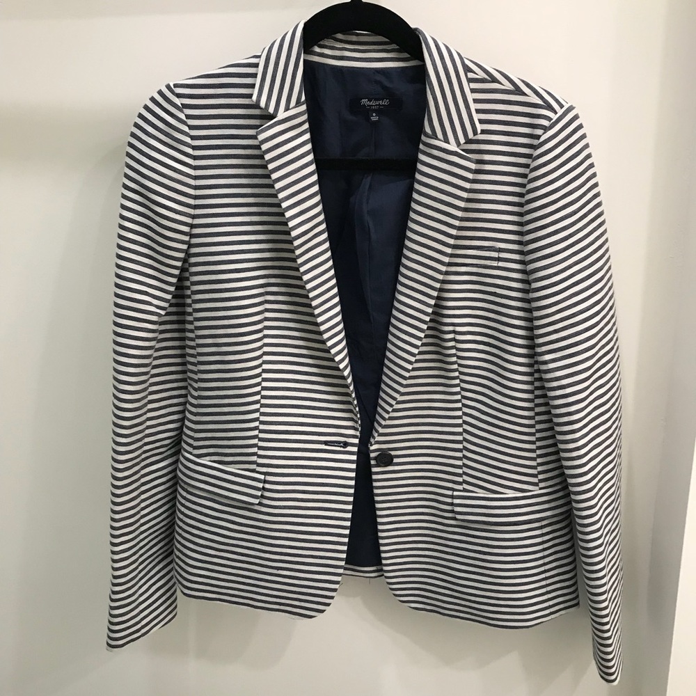 Madewell NWOT Striped Blazer Sz 4